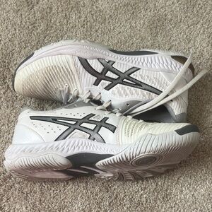 ASICS White and Black Sports Sneakers